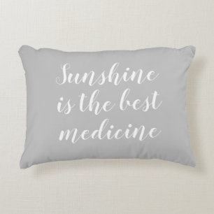 Sunshine is the best medicine Beach Accent Pillow