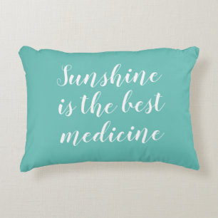 Sunshine is the best medicine Beach Accent Pillow