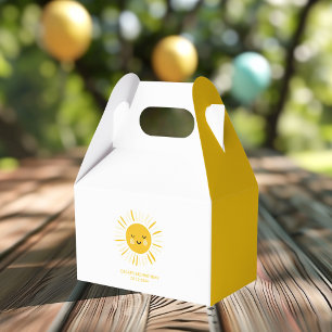 Sunshine is Turning One Birthday Party Favor Box