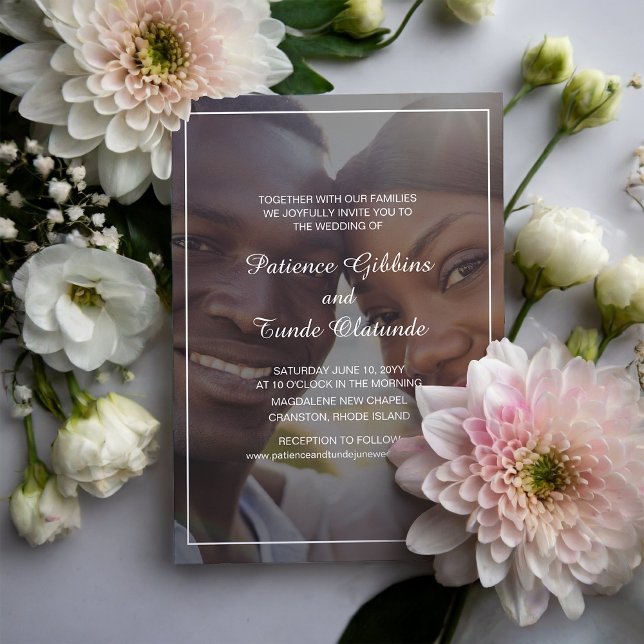 Sunshine Joy Photo Wedding Invitation (Creator Uploaded)