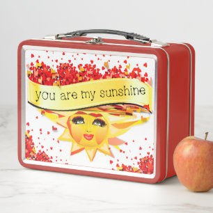 SUNSHINE KISSES METAL LUNCH BOX