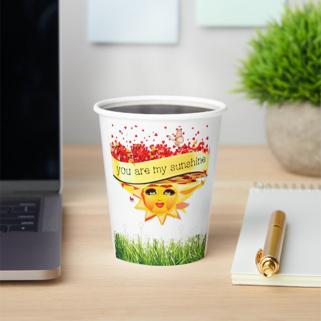 SUNSHINE KISSES PAPER CUPS (Insitu)