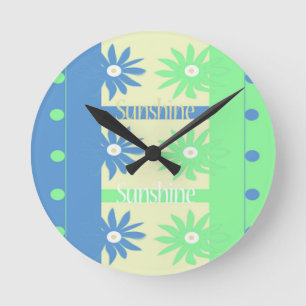 Sunshine Knick Knat Round Clock