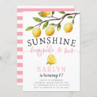 Sunshine Lemonade and Fun Girl's Birthday Party