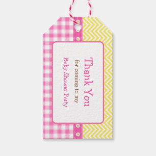 Sunshine & Lemonade Pink & Yellow Gift Tag