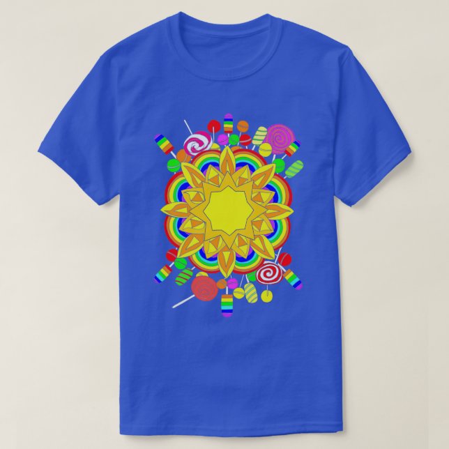 Sunshine Lollipops and Rainbows T-Shirt (Design Front)