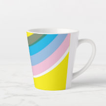 Sunshine, Lollipops et Rainbows Latte Mug