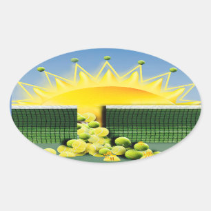 SUNSHINE MATCH OVAL STICKER