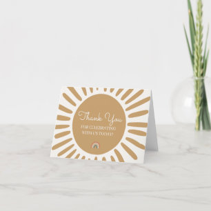 Sunshine merci cartes pour le baby shower d'annive