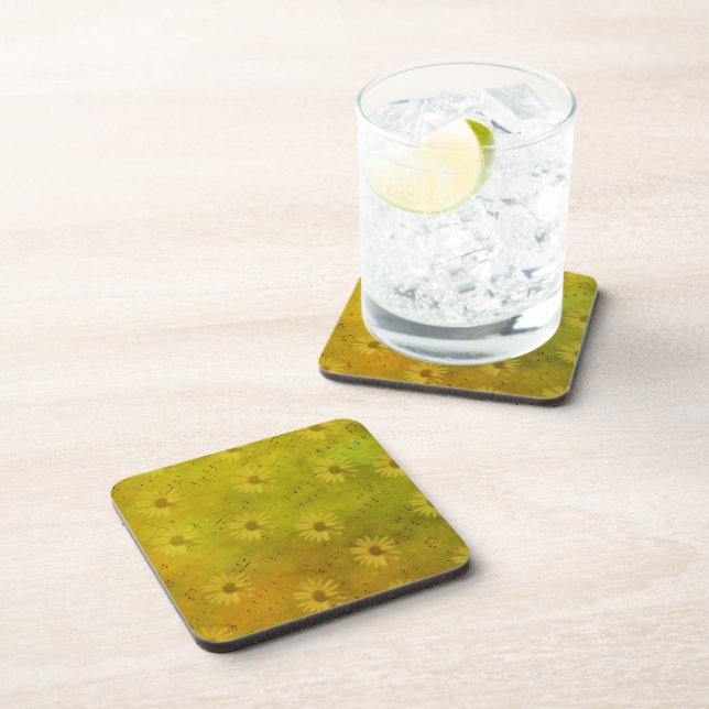 Sunshine Mixed Media Coaster (Right Side)