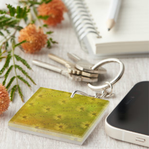 Sunshine Mixed Media Keychain