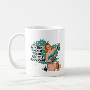 Sunshine Mixed with Hurricane Retro Housewife Coffee Mug