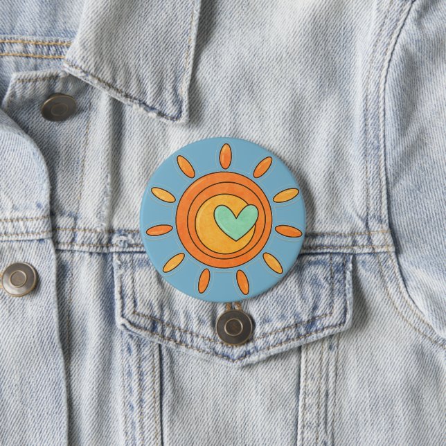 Sunshine of Love ☀️💚 3 Inch Round Button (In Situ)