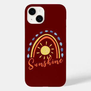 Sunshine on a Cloudy Day Design, Cool Rainbow Case-Mate iPhone 14 Case