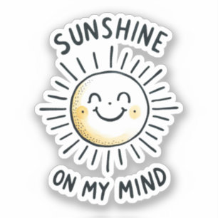 Sunshine On My Mind - Kawaii Sun Doodle