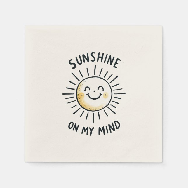 Sunshine On My Mind Napkin (Front)