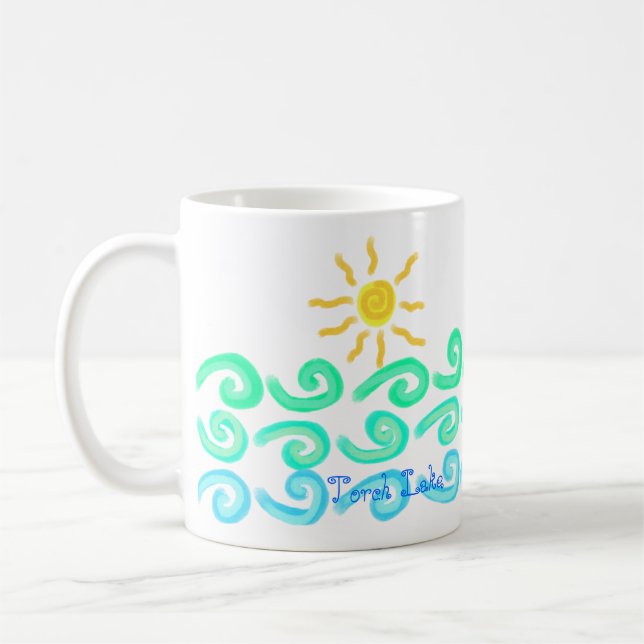 Sunshine on Torch Lake Coffee Mug (Left)