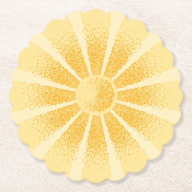 Sunshine Paper Coaster (Front)