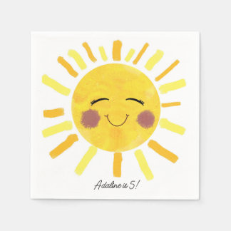 Sunshine paper napkin