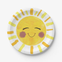 Sunshine paper plate