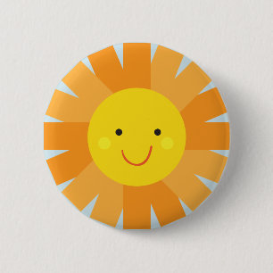 Sunshine Party Button- Badge for Party 2 Inch Round Button