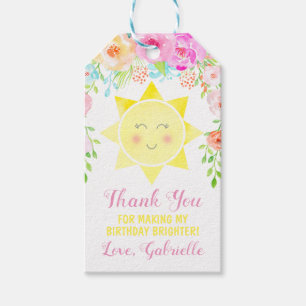 Sunshine Party Favor Tags, Sunshine Gift Tags