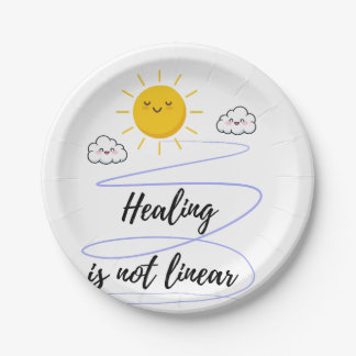 Sunshine Party | Happy Sun & Clouds Paper Paper Plate