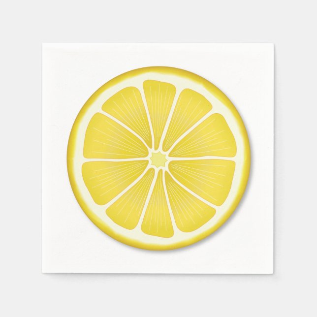 Sunshine Party Lemon Napkin (Front)