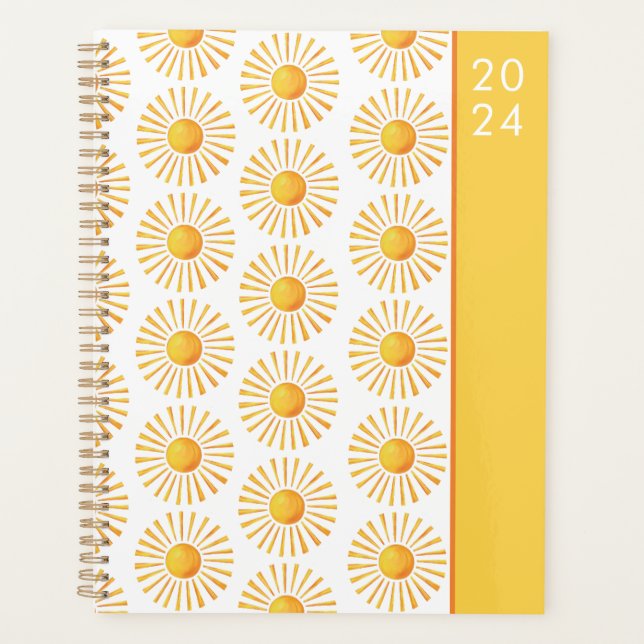 Sunshine pattern 2024 planner (Front)