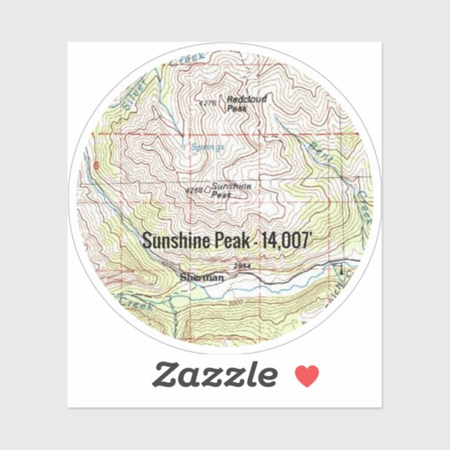 Sunshine Peak Colorado Fourteener (Sheet)