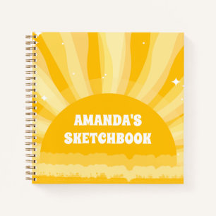 Sunshine Personalized Kids Sketchbook Notebook