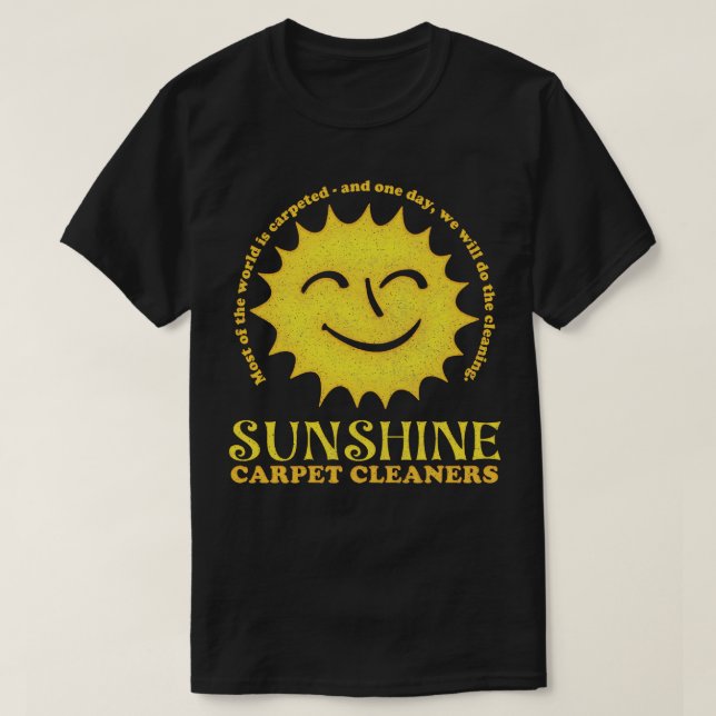 Sunshine pet Cleaners Retro Faded Style Design T-Shirt (Design Front)