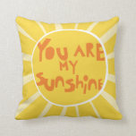 Sunshine_PillowCover_yellow Throw Pillow<br><div class="desc">A beautiful pillow for the very special room. Looks lovely in a nursery, play room or any room really! Will make that space even more unique.</div>