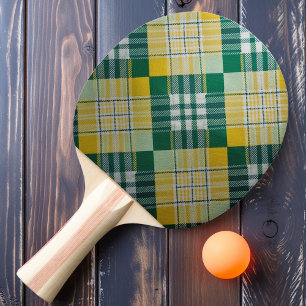 Sunshine Plaid Ping Pong Paddle
