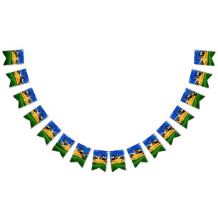 SUNSHINE POLKA DOT bunting banner