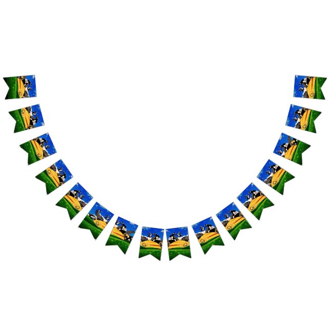 SUNSHINE POLKA DOT bunting banner (All)