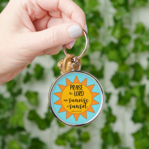 Sunshine Praise the Lord Keychain