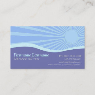 Sunshine Purple Hills Courbes Carte de visite
