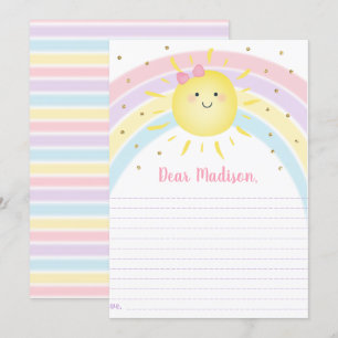 Sunshine Rainbow Birthday Time Capsule Cards