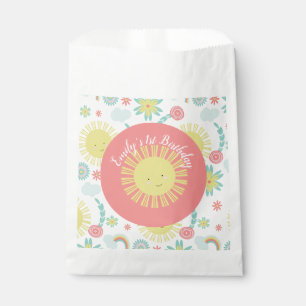 Sunshine Rainbow Floral Birthday  Favour Bag