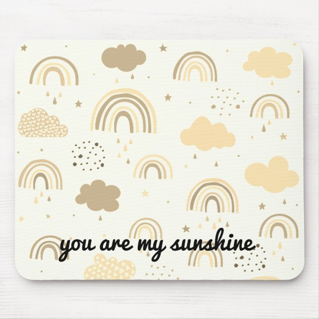 Sunshine Rainbow Mouse Pad (Front)