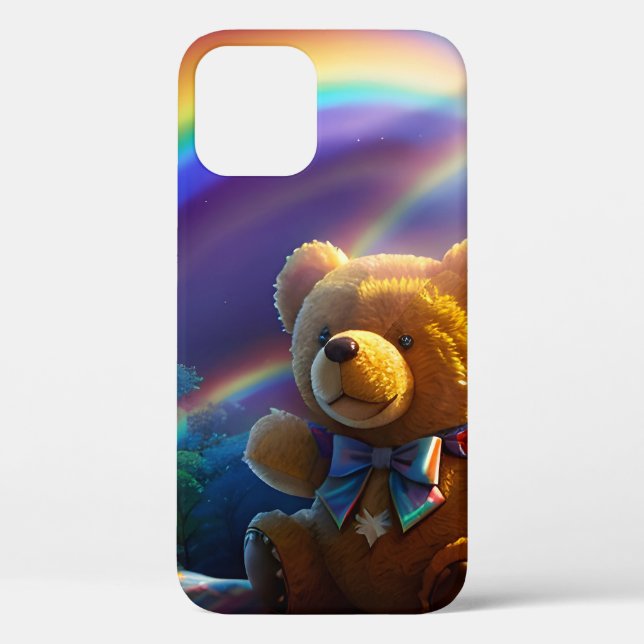 Sunshine Rainbow Teddy Bear Wonderland Case-Mate iPhone Case (Back)
