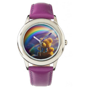 Sunshine Rainbow Teddy Bear Wonderland Watch