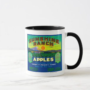 Sunshine Ranch Apple Label - Wapato, WA Mug