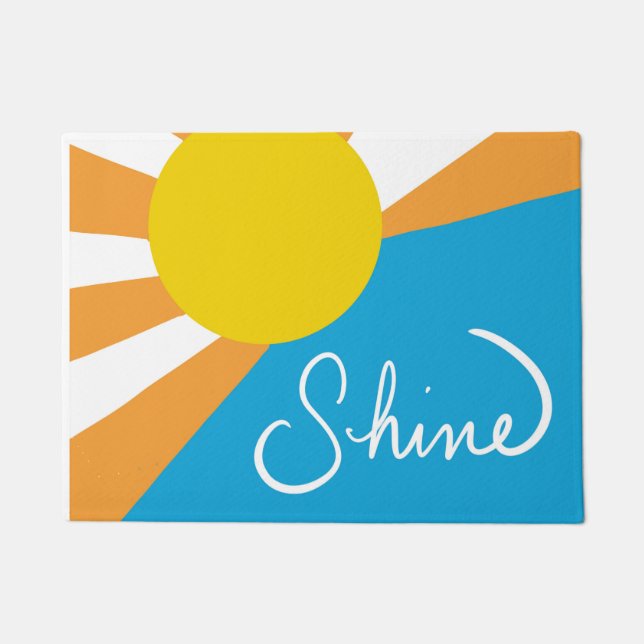 Sunshine Rays of Happiness by @ Cathy Thompson  Doormat (Front)