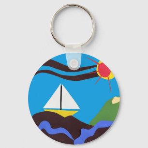 Sunshine Sailor Key Keychain