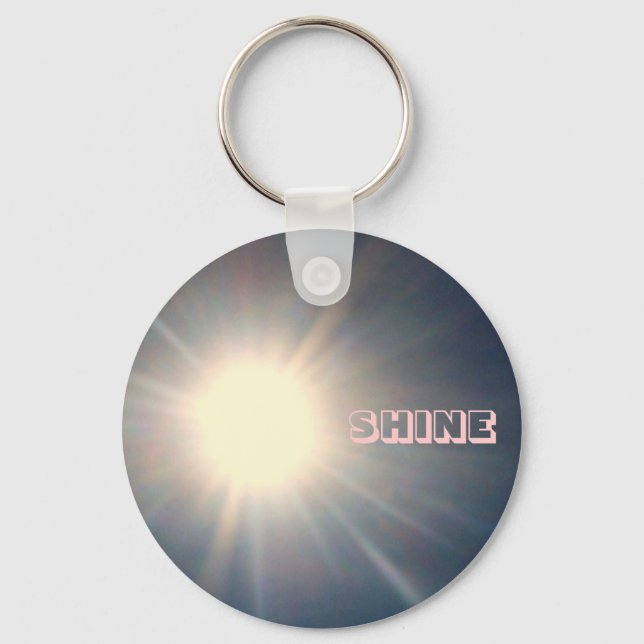 SUNSHINE, "SHINE "keychain Keychain (Front)