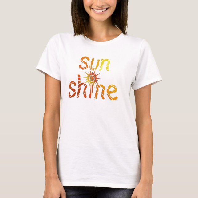 Sunshine Short Sleeve Bella Flowy Circle Top (Front)