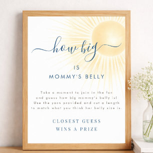 Sunshine Shower How Many Big Is Mommy's Belly Sign