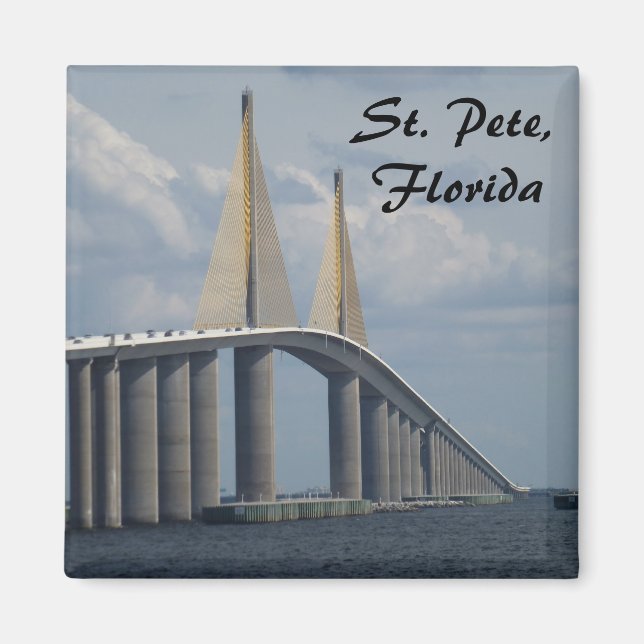 Sunshine Skyway Bridge Floride Magnet photo (Devant)
